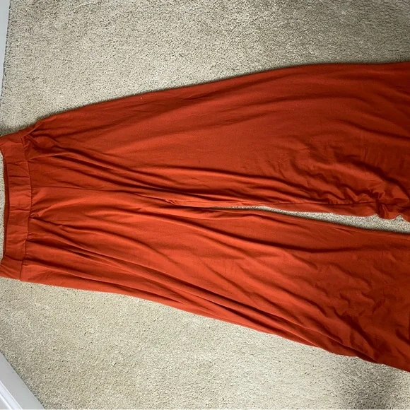 Orange Wide Leg Pants - Picture 6 of 8